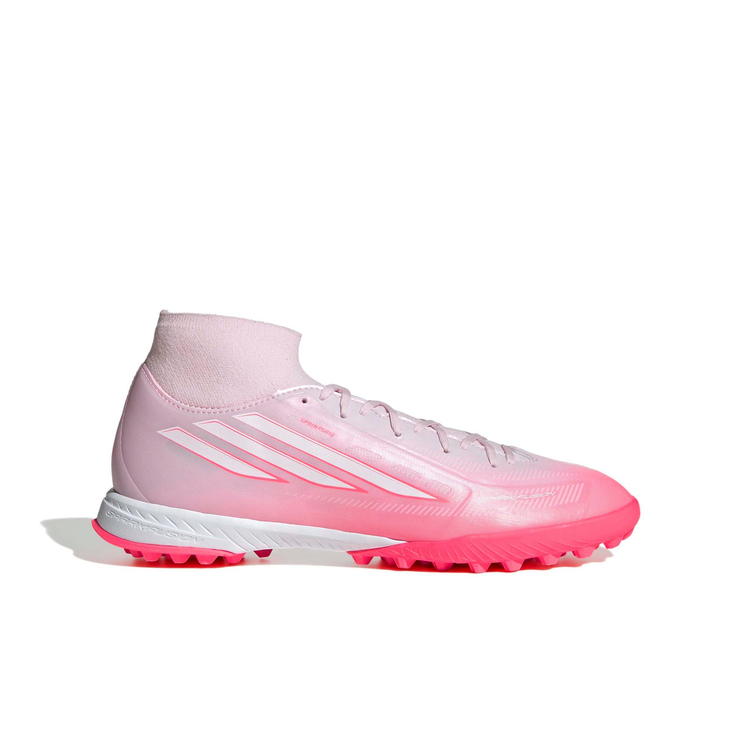 adidas F50 Sparkfusion League MC Turf "Solar Turbo/White/Pink" Women's Soccer Shoe - SOLAR/WHITE/PINK